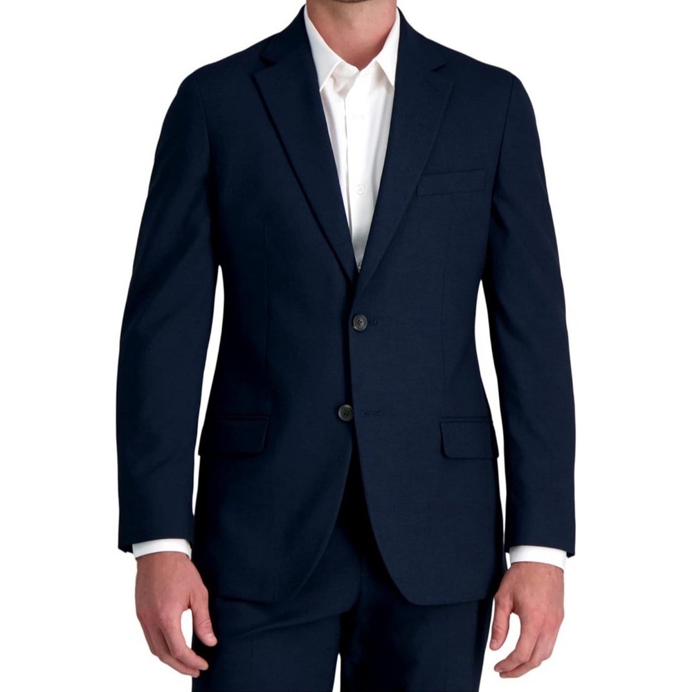 NWT J.M. Haggar‎ Men's JMH Premium Stretch Jacket - Size 50L - Color Navy